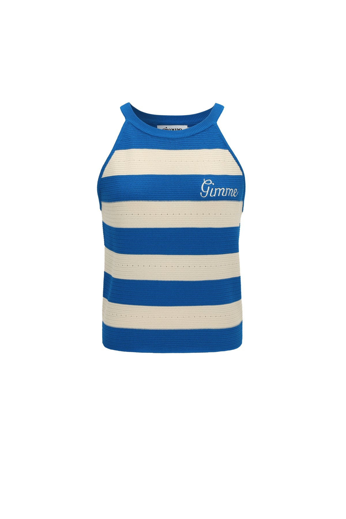 Gilet en maille pour femme avec motif rayé