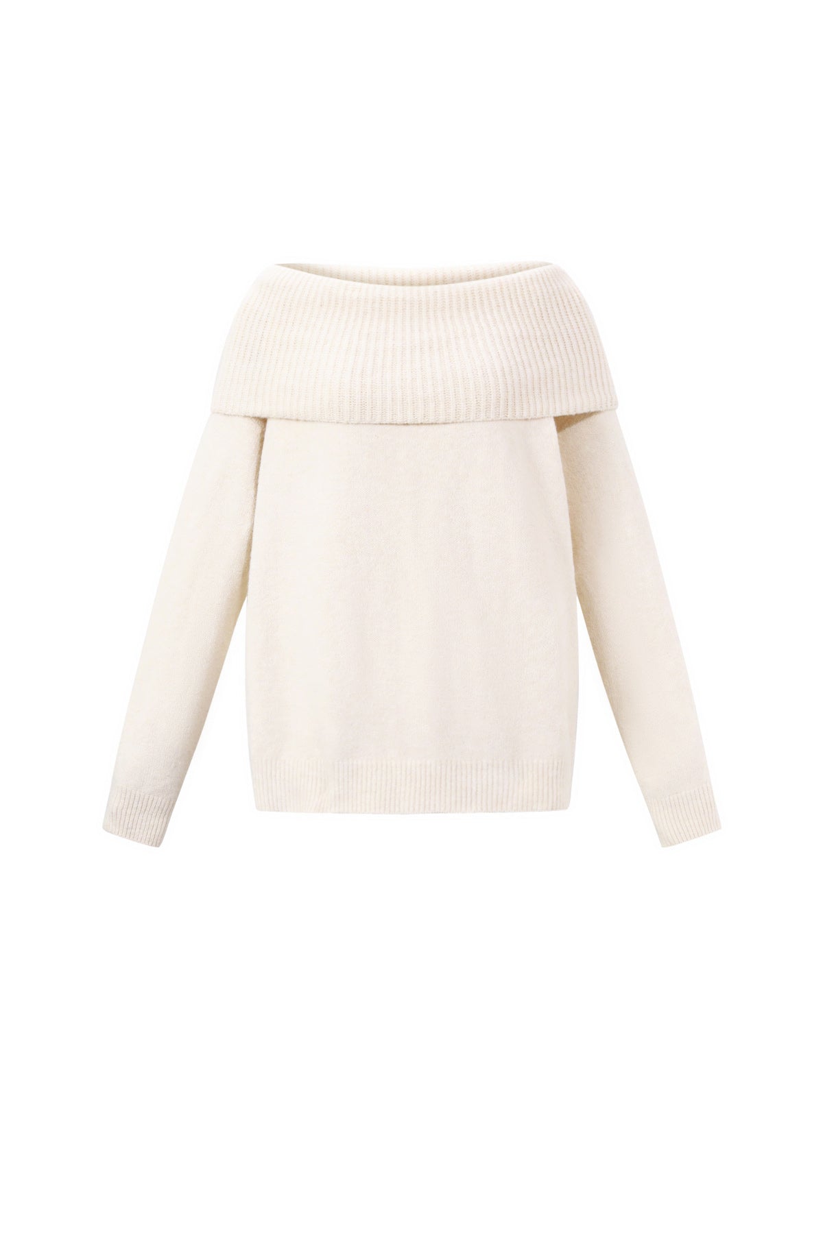 Dames elegante off-shoulder trui van polyester – productfoto 11