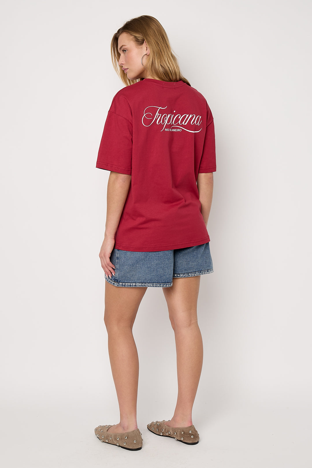 Dames Tropicana T-shirt van katoen – productfoto 4