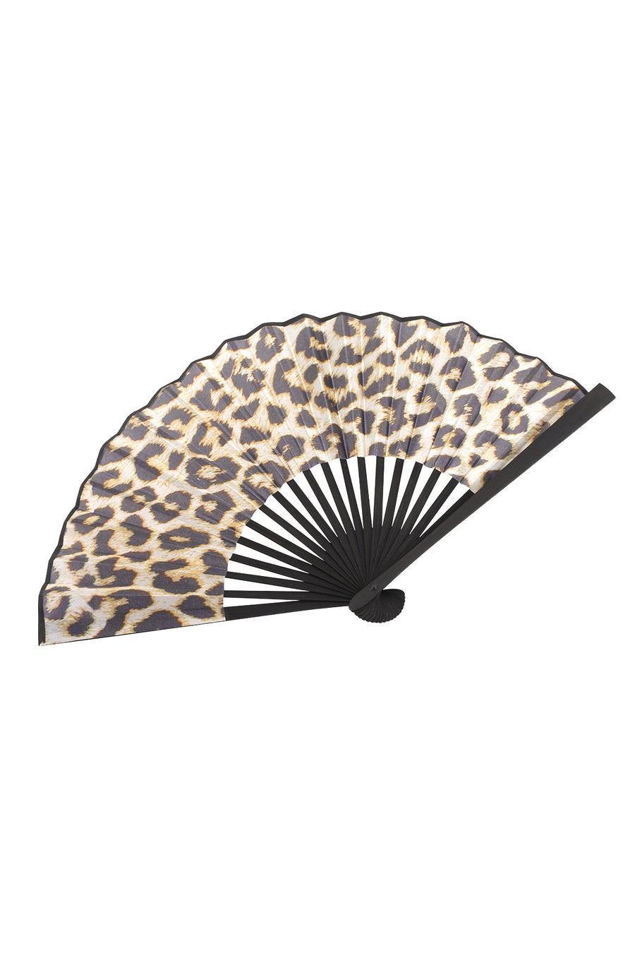 Éventail pliable en polyester, bambou, plastique