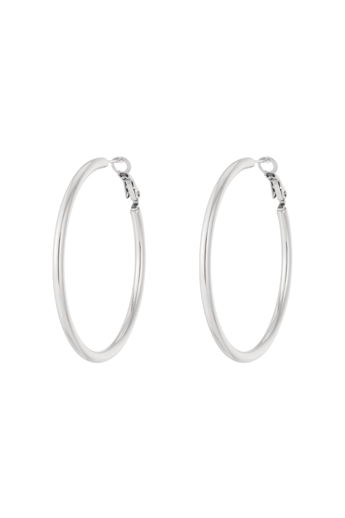 Boucles d'oreilles pour femmes en acier inoxydable, forme organique et ronde