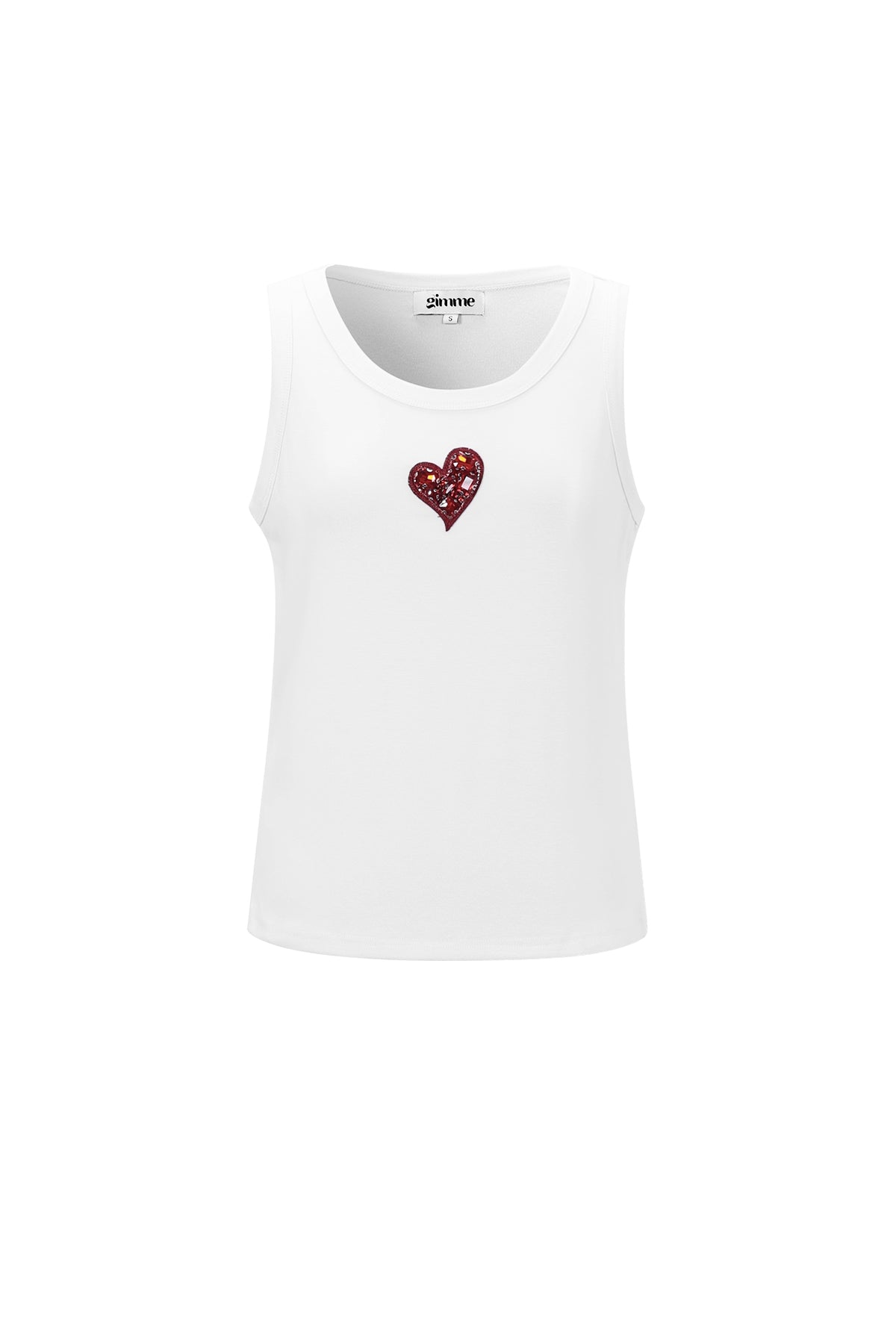 Dames gebreide top met glanzend hartmotief – productfoto 11