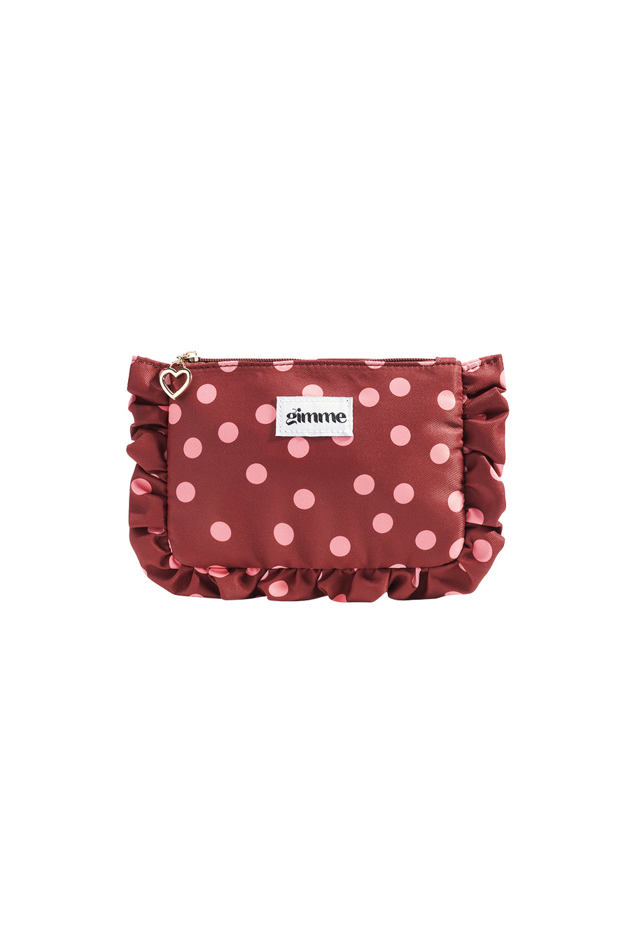 Make-uptasje van polyester met stippen in zes kleuren