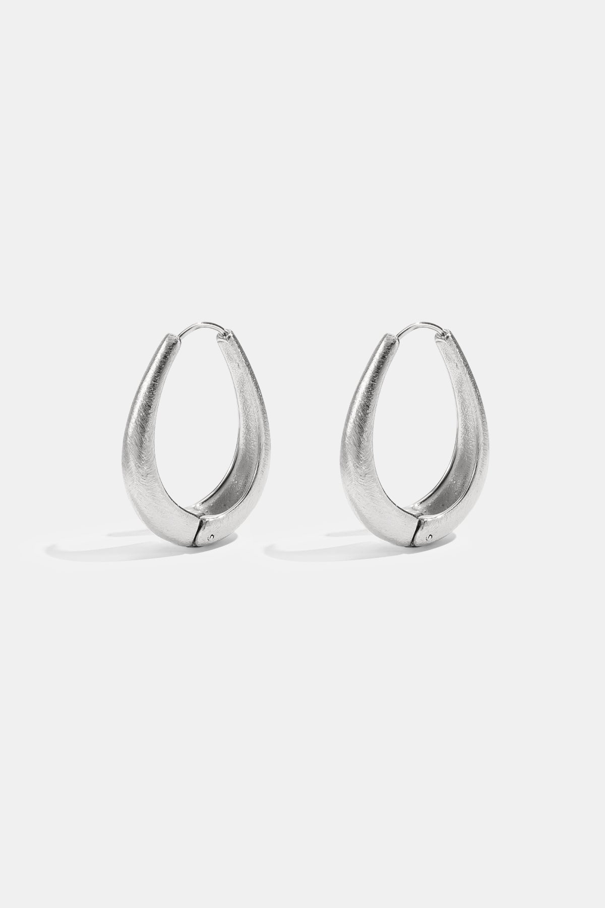 Boucles d'oreilles créoles pour femme en acier inoxydable 304, de forme organique – doré