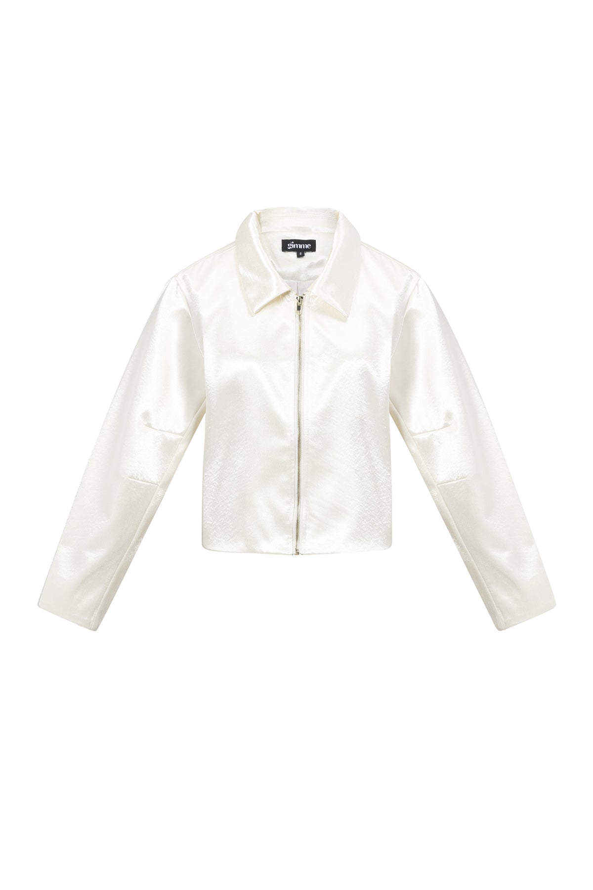 Dames casual kort jacket van polyester in donkerblauw