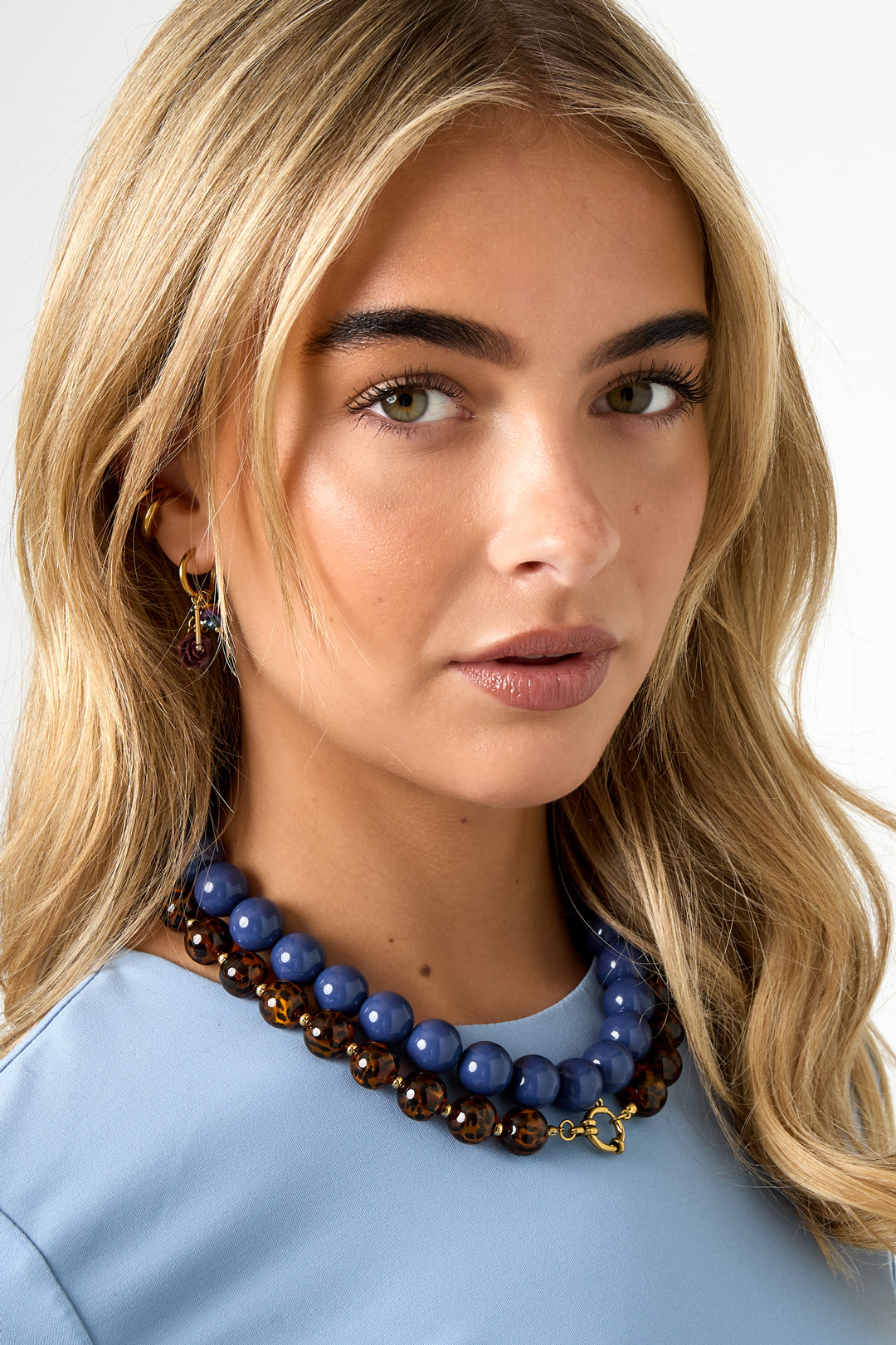 Collier de perles pour femmes en résine – multicolore – créatif – photo 2