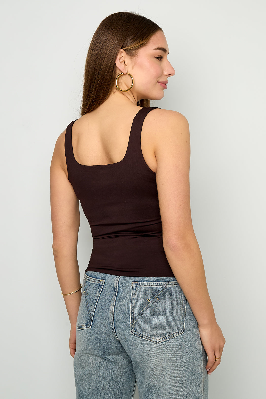 Dames mouwloze top van gebreid nylon in zes kleuren – productfoto 9