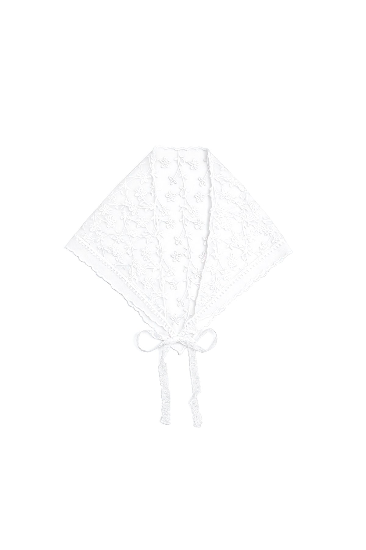Women's summer scarf, 100% polyester – white and black – casual