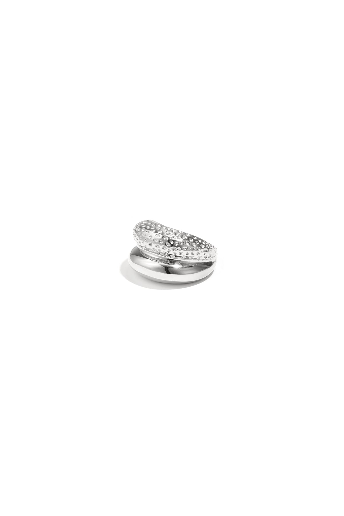 Dubbele ring met structuur