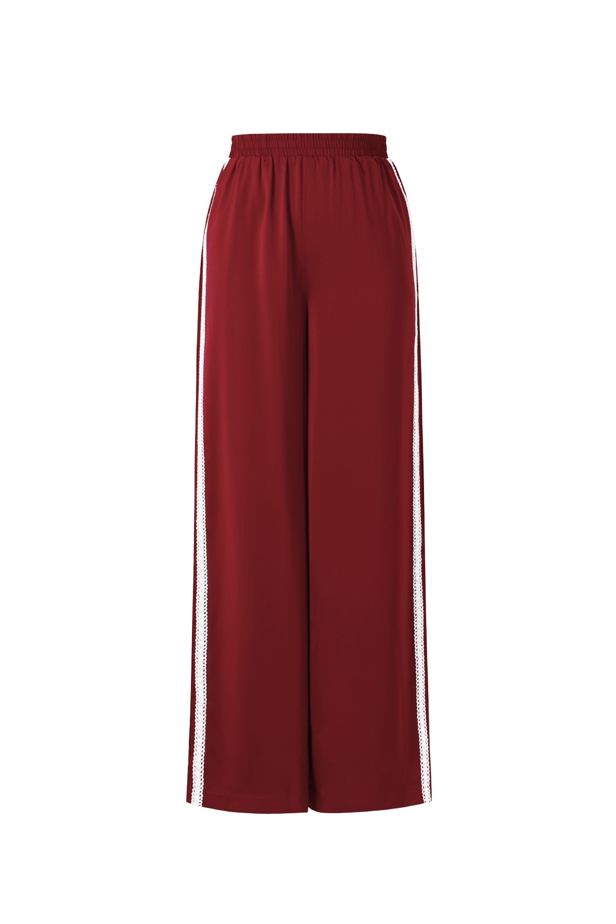 Dames sportieve broek met rechte pijpen en kleurcontrast – productfoto 13