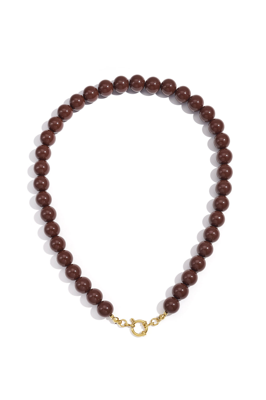 Collier de perles en résine pour femme – multicolore – créatif