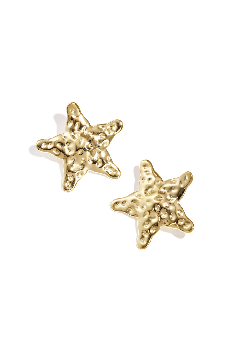 Puces d'oreilles pour femmes en acier inoxydable avec motif étoile – doré et argenté