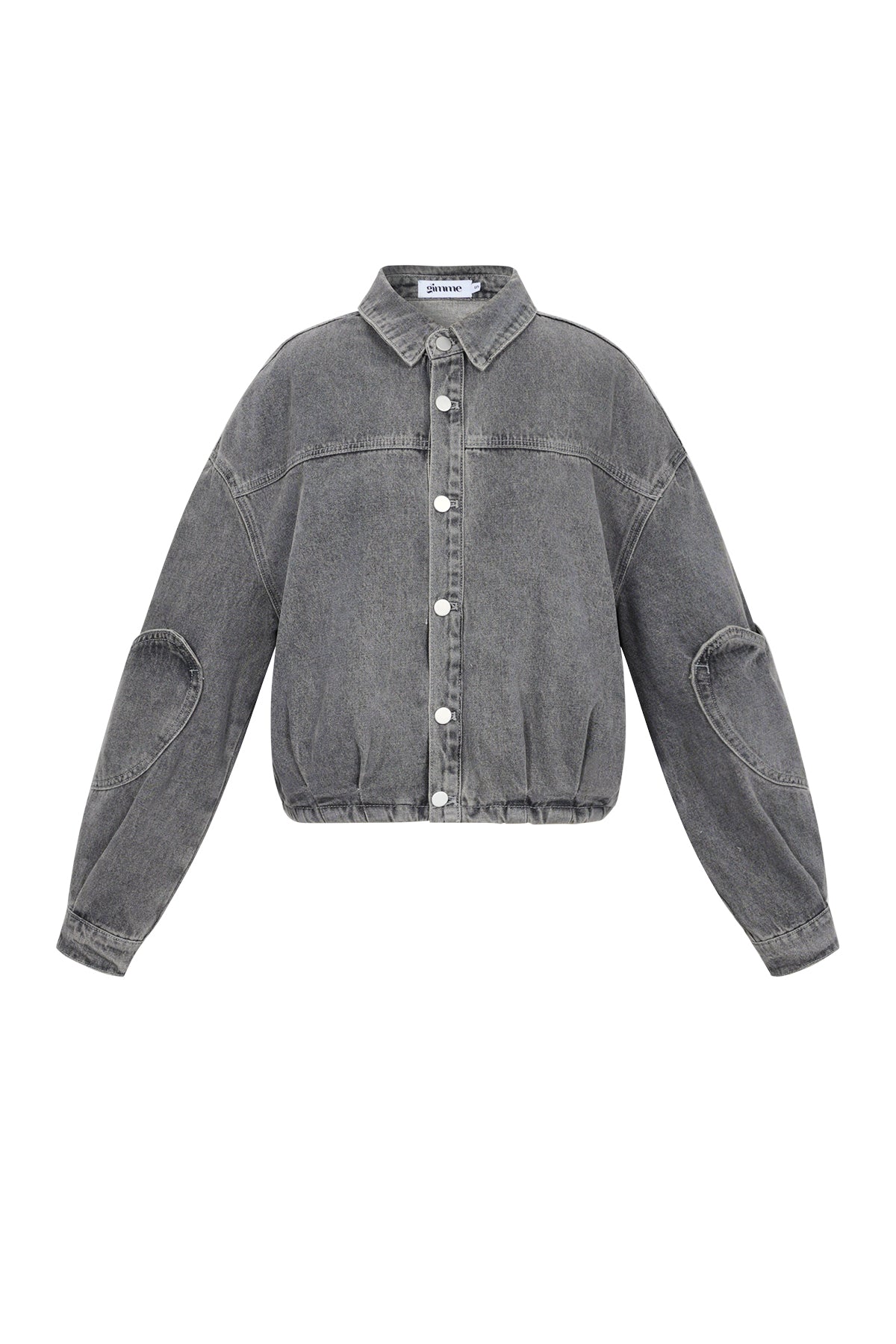Dames Heartless denimjack van katoen met hartjes