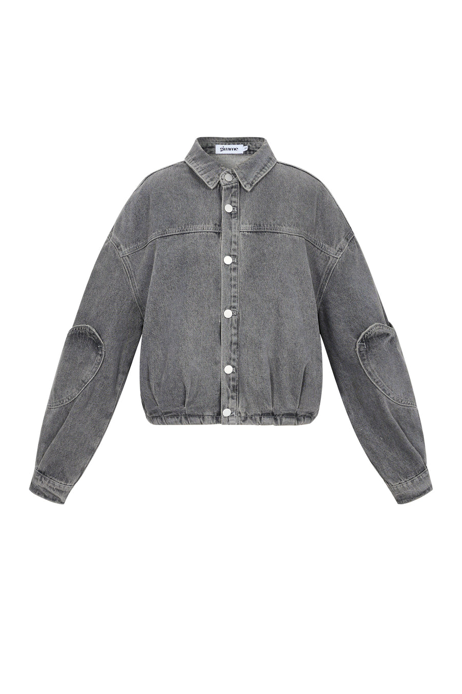 Dames Heartless denimjack van katoen met hartjes