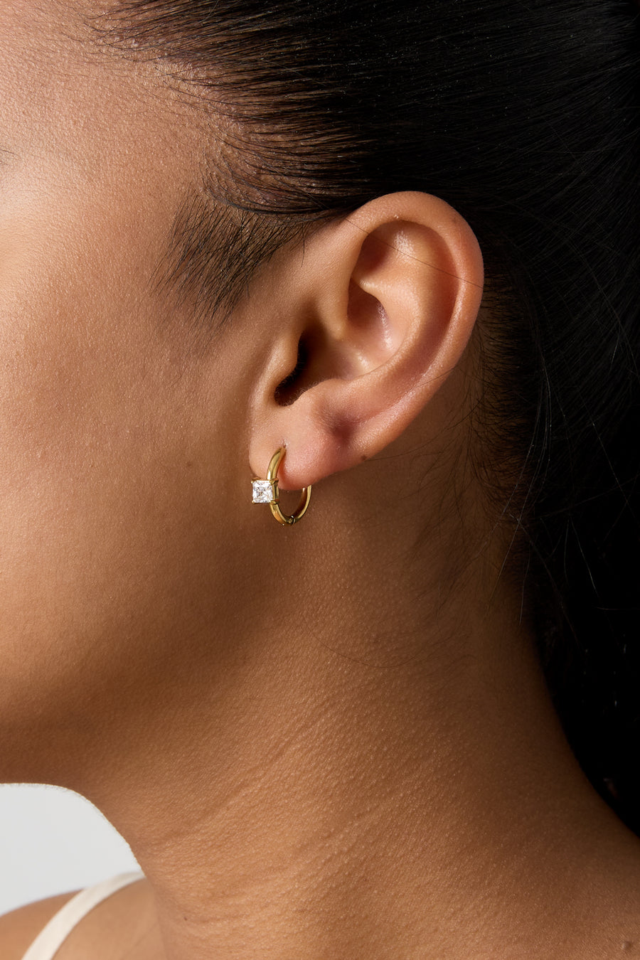 Stainless Steel Round Hoop Earrings for Women – Multiple Colors