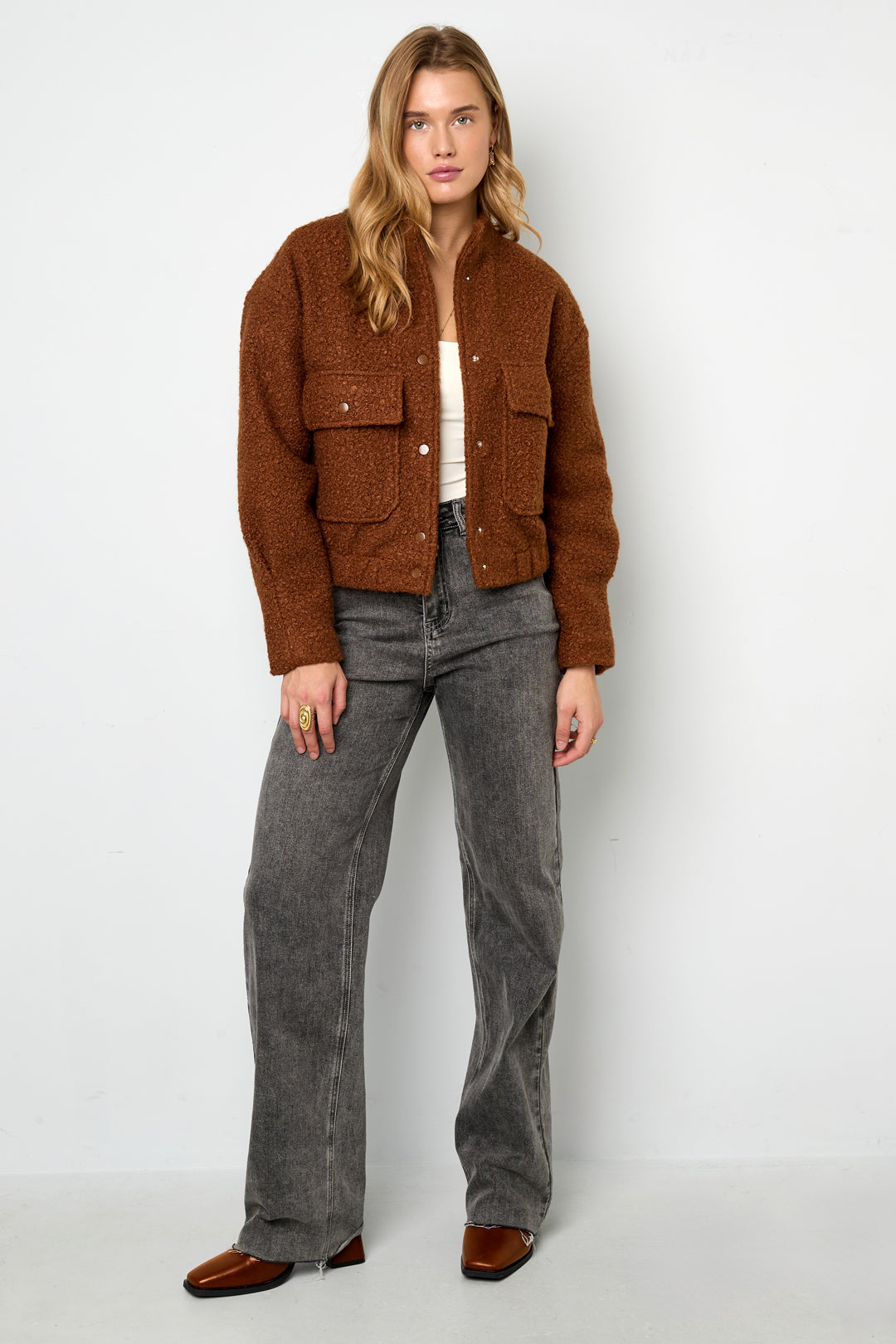 Dames casual jacket van polyester in vijf kleuren – productfoto 4
