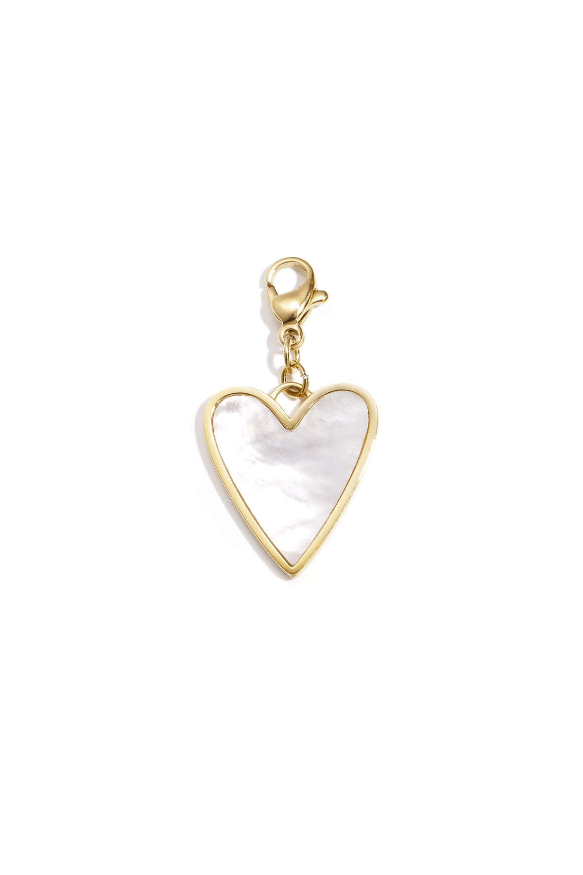 Sieraden bedel parelmoet hart DIY