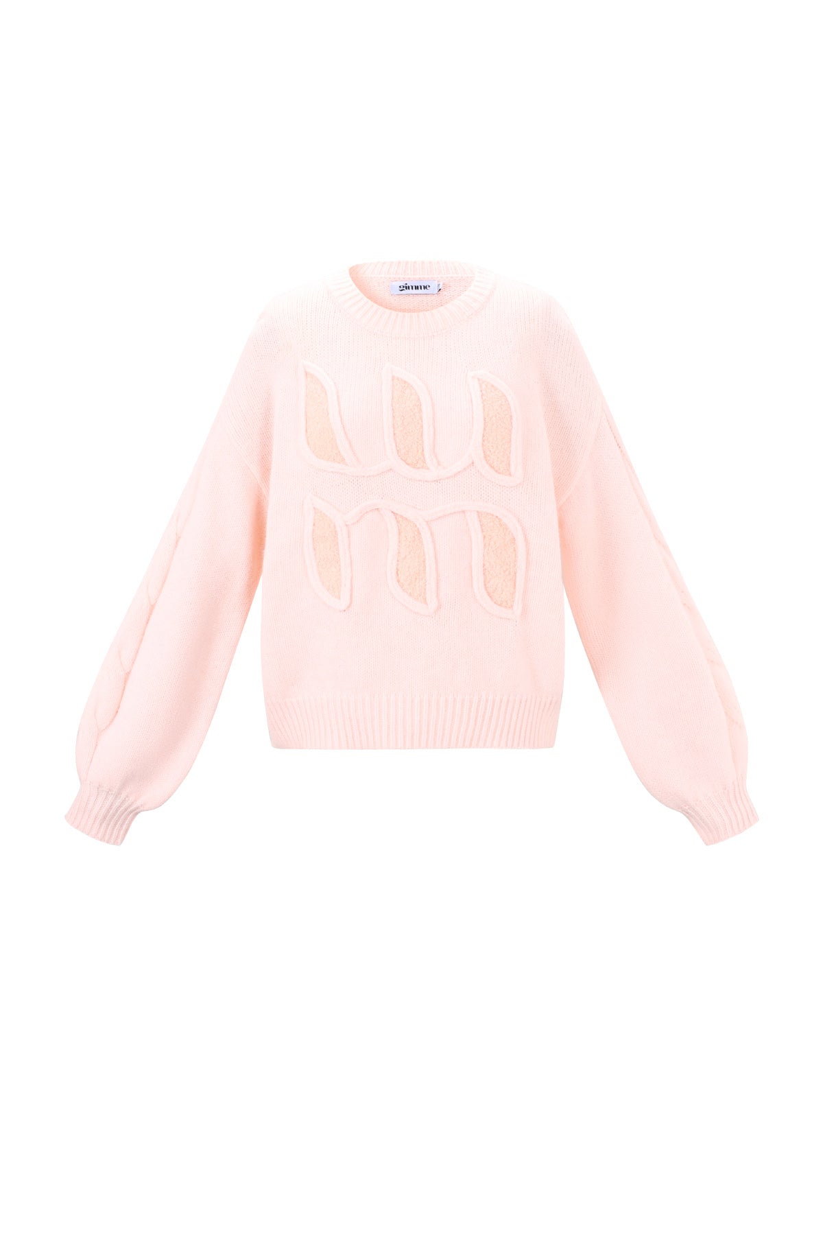 Pull en maille pour femme avec imprimé texte