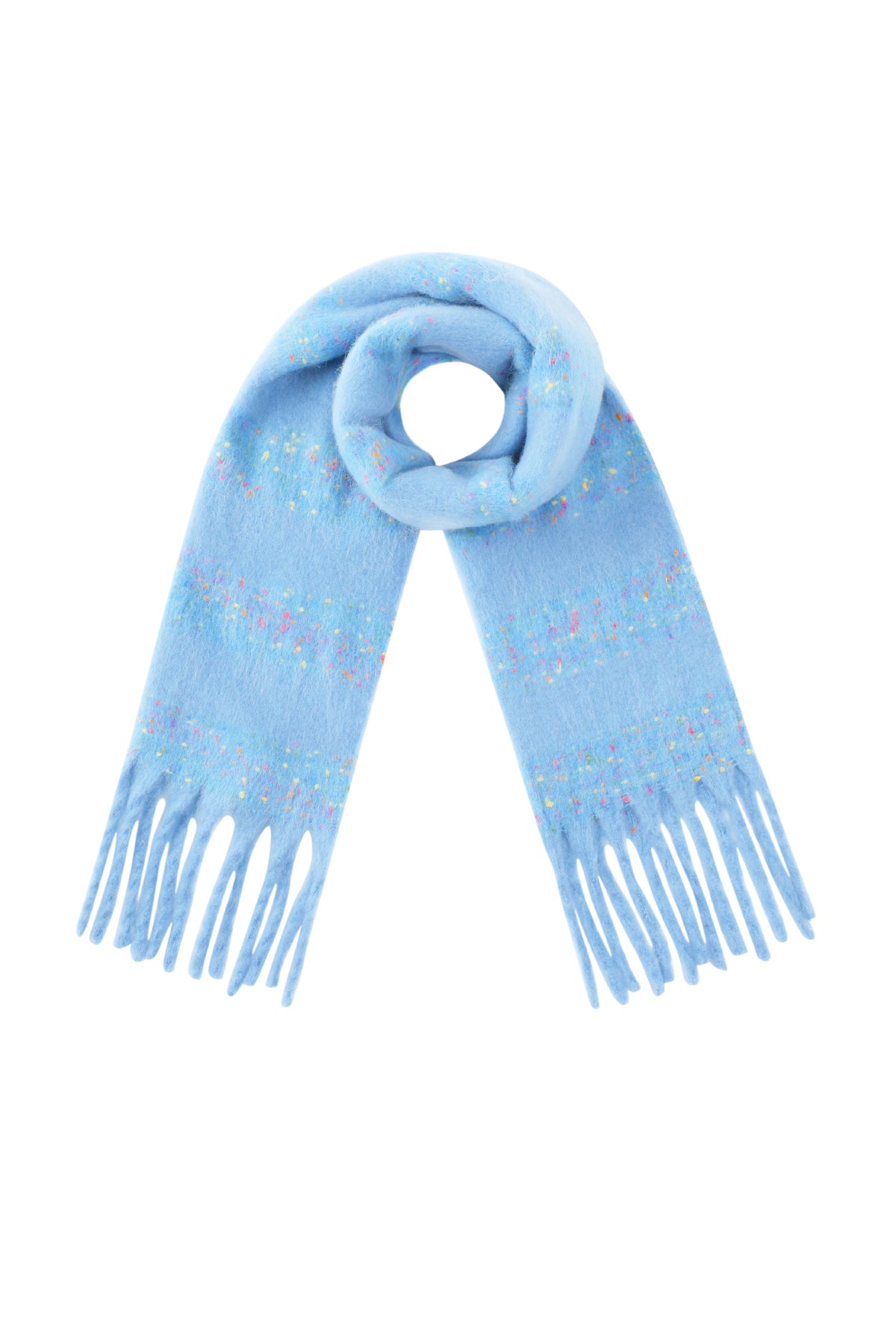 Écharpe d'hiver 100 % polyester à rayures pour femme – plusieurs coloris
