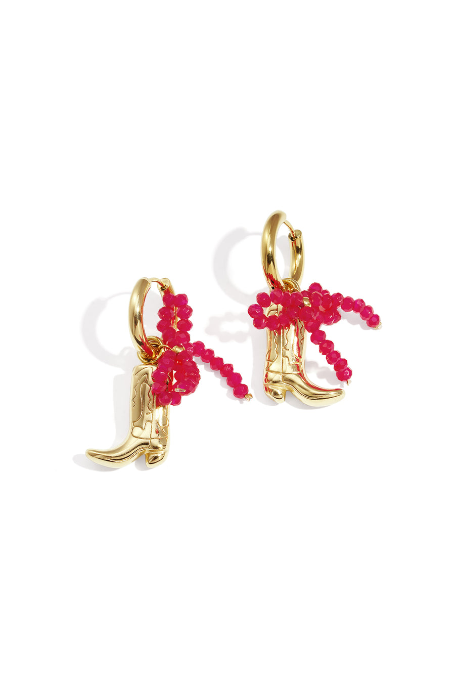 Boucles d'oreilles pendantes pour femmes en acier inoxydable 304 avec nœud – Or et Argent