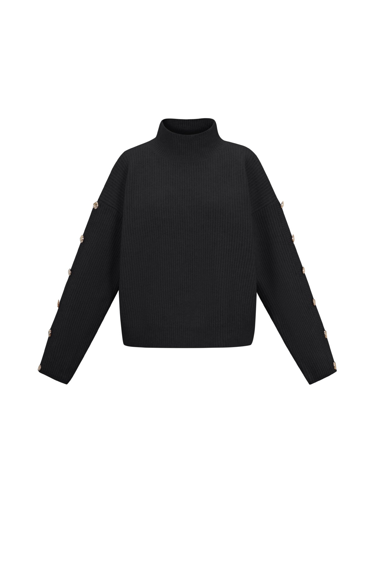 Pull en maille à col haut pour femme