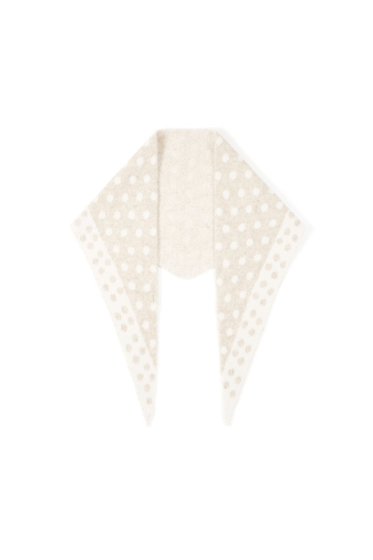 Summer scarf for women with dots – orange and pink – casual