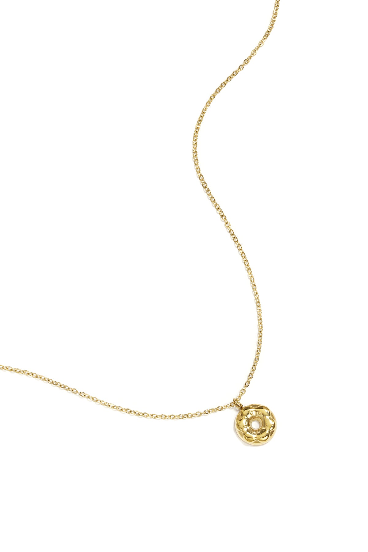 Collier femme en acier inoxydable avec pendentif – couleur or et couleur argent