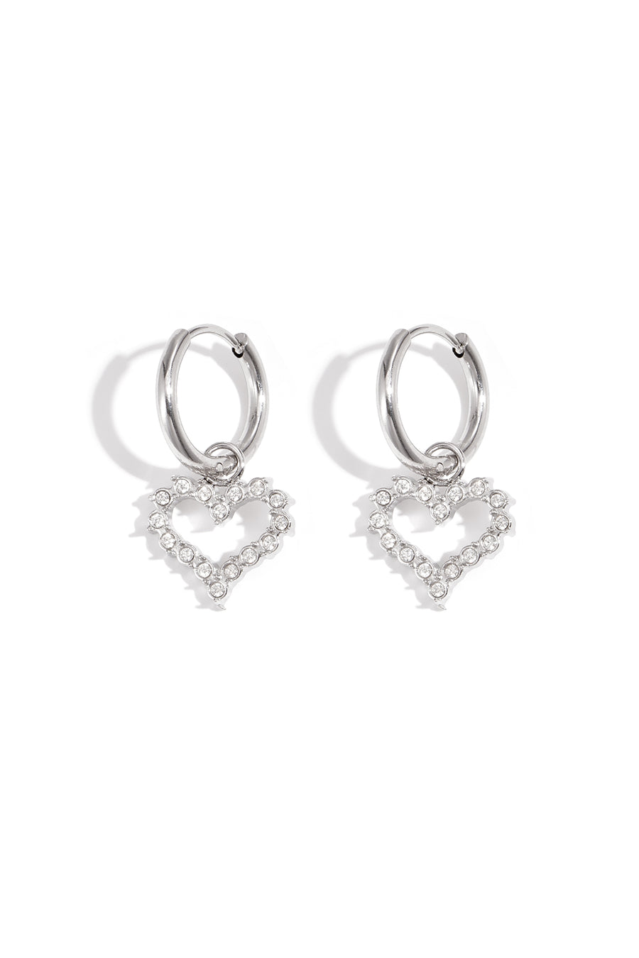 Oorbel met strass-steentjes