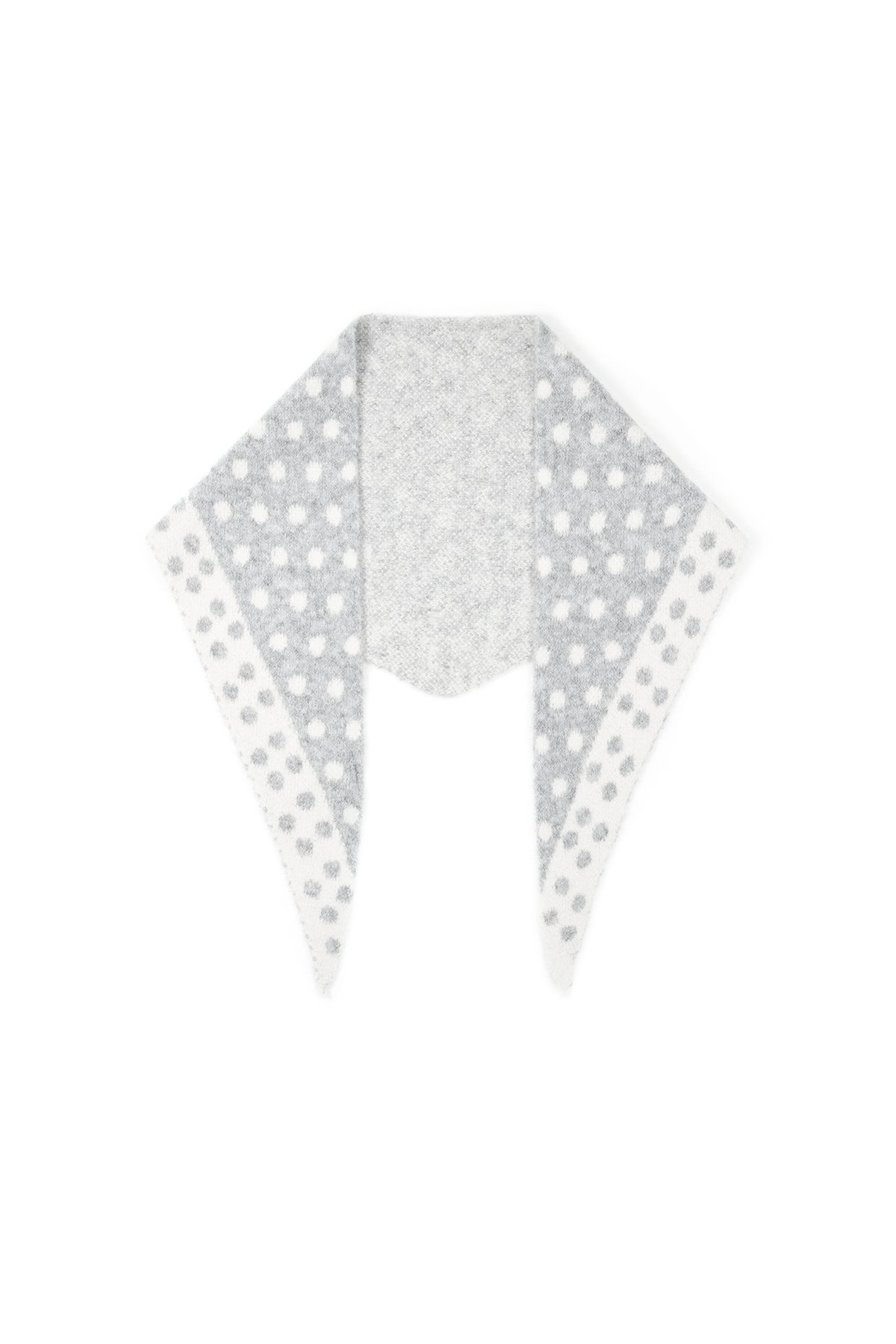 Summer scarf for women with dots – orange and pink – casual