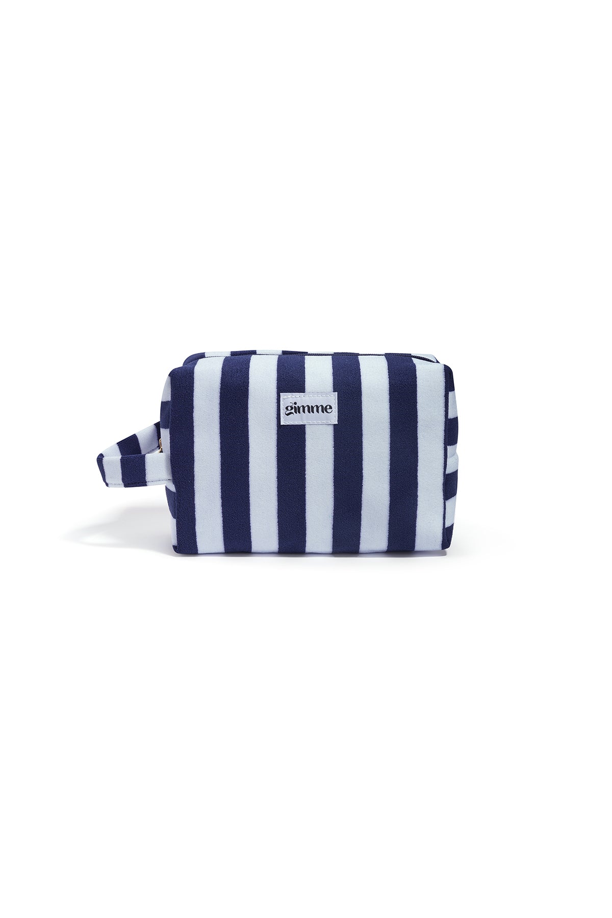 100% Polyester Striped Cosmetic Bag - Various Colours