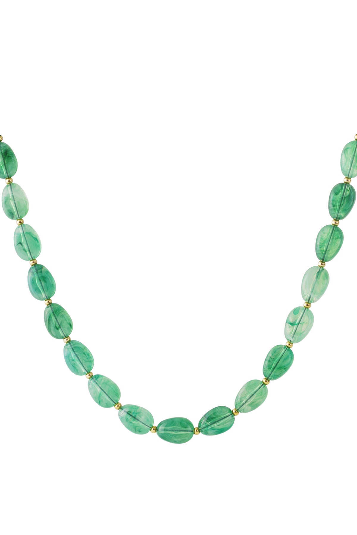 Collier de perles pour femme en acrylique – plusieurs couleurs – décontracté