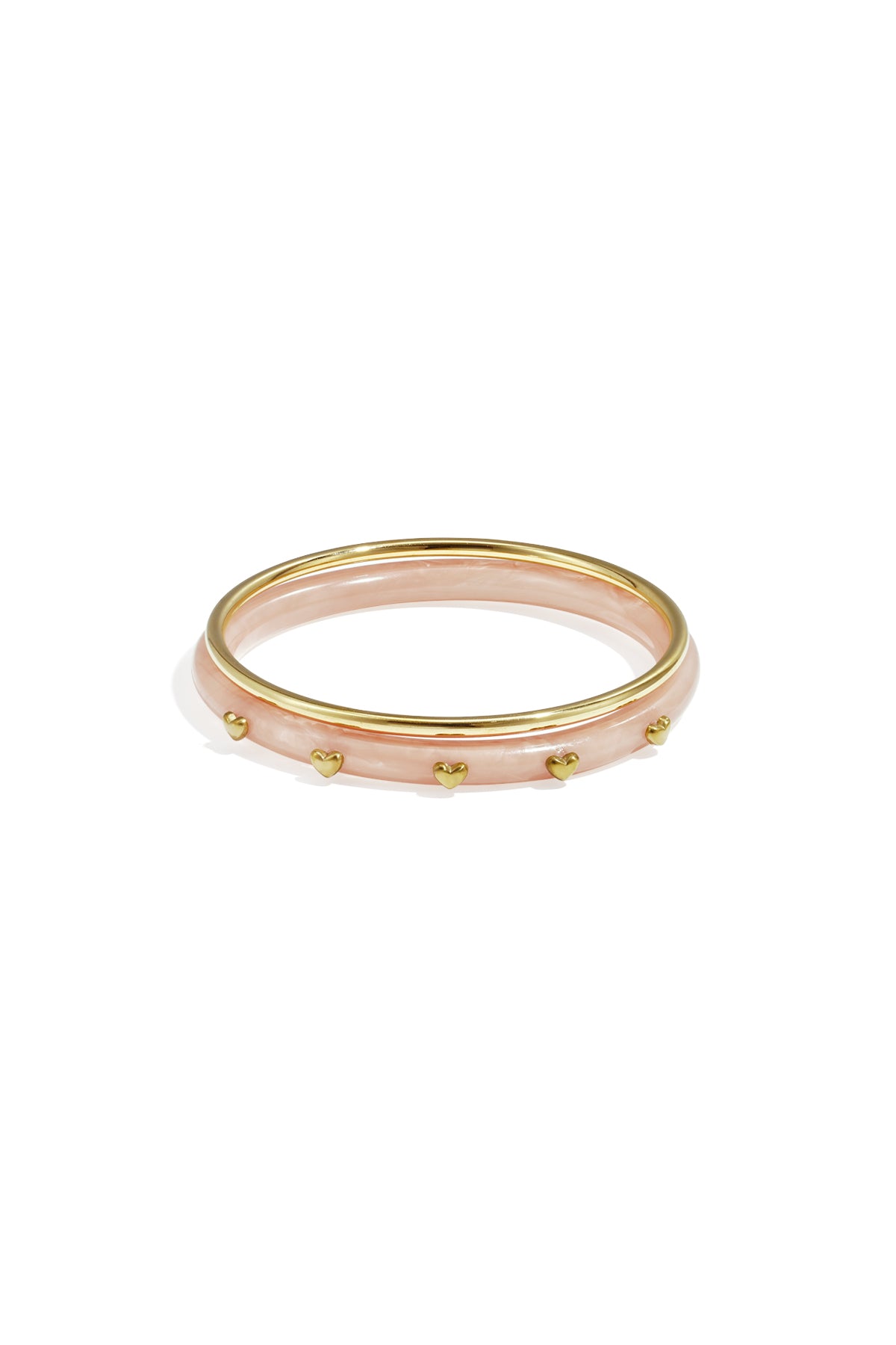 Acrylic Women's Round Bangle – Rose Red and Light Green