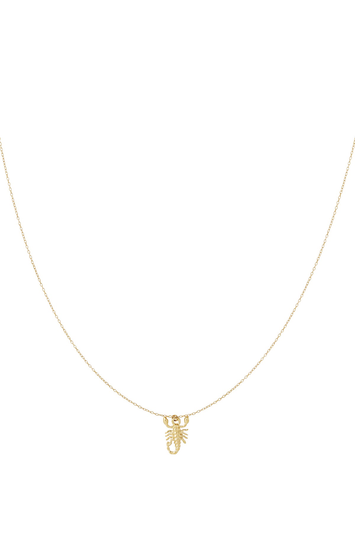Women's necklace with animal motif pendant in 304 stainless steel - gold-colored