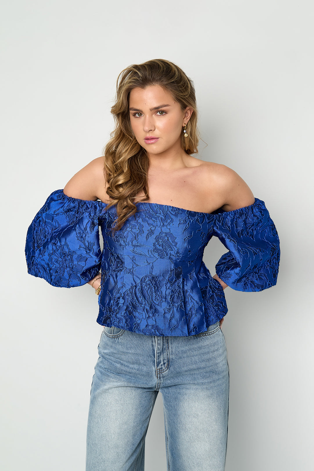 Dames Lovergirl top van polyester in roze en blauw – productfoto 2