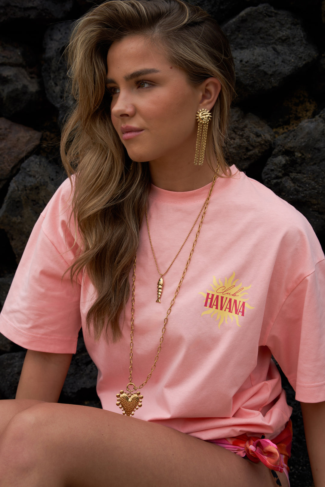 Dames Havana T-shirt van katoen – productfoto 3