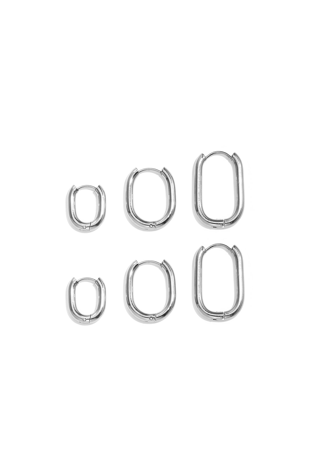 Stainless Steel Geometric Drop Earrings for Women - Gold – image 10