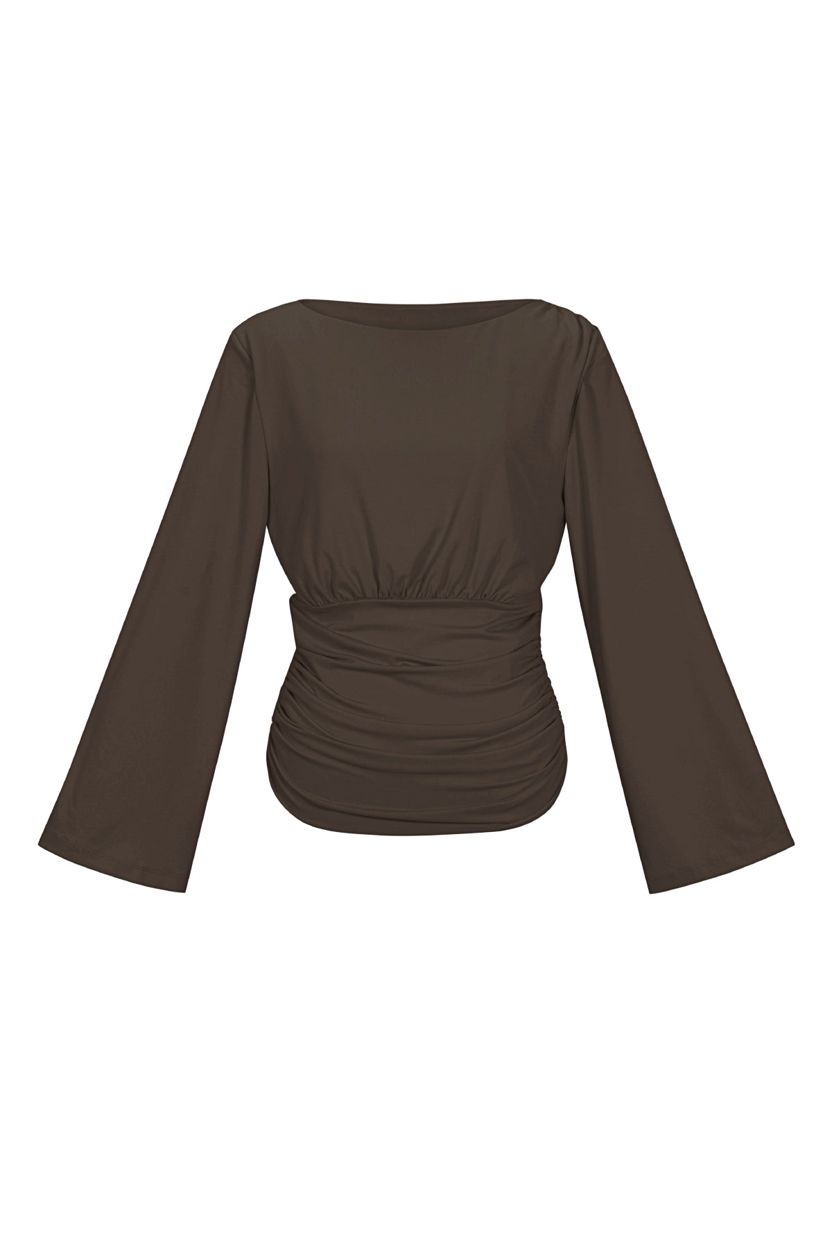 Dames elegante top met lange mouwen en boothals – productfoto 8