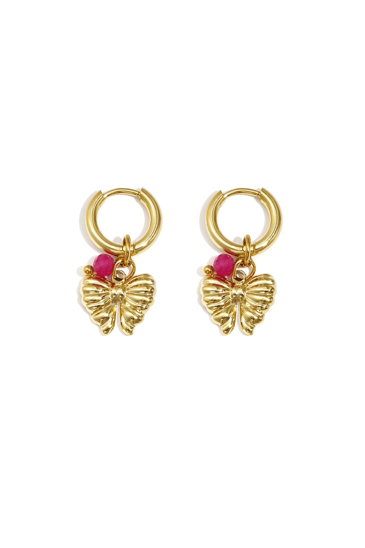 Boucles d'oreilles pendantes en acier inoxydable avec détail torsadé pour femme – plusieurs couleurs