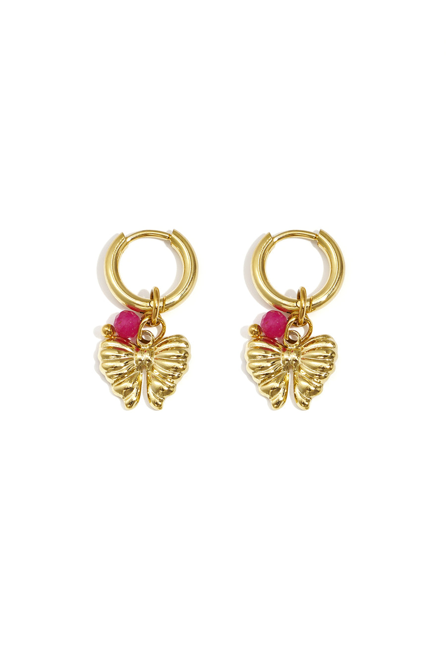 Boucles d'oreilles pendantes en acier inoxydable avec détail torsadé pour femme – plusieurs couleurs