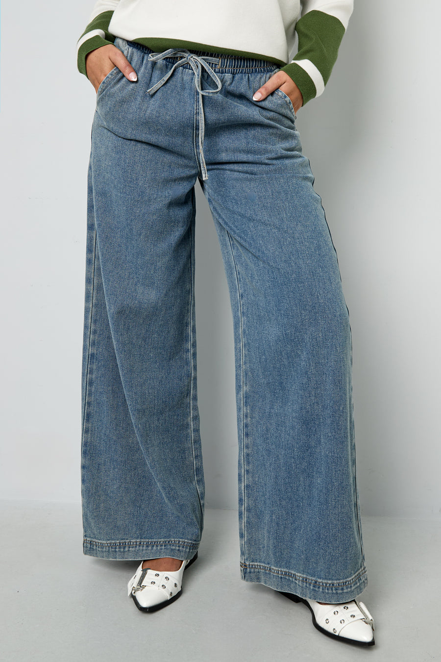 Jean large femme