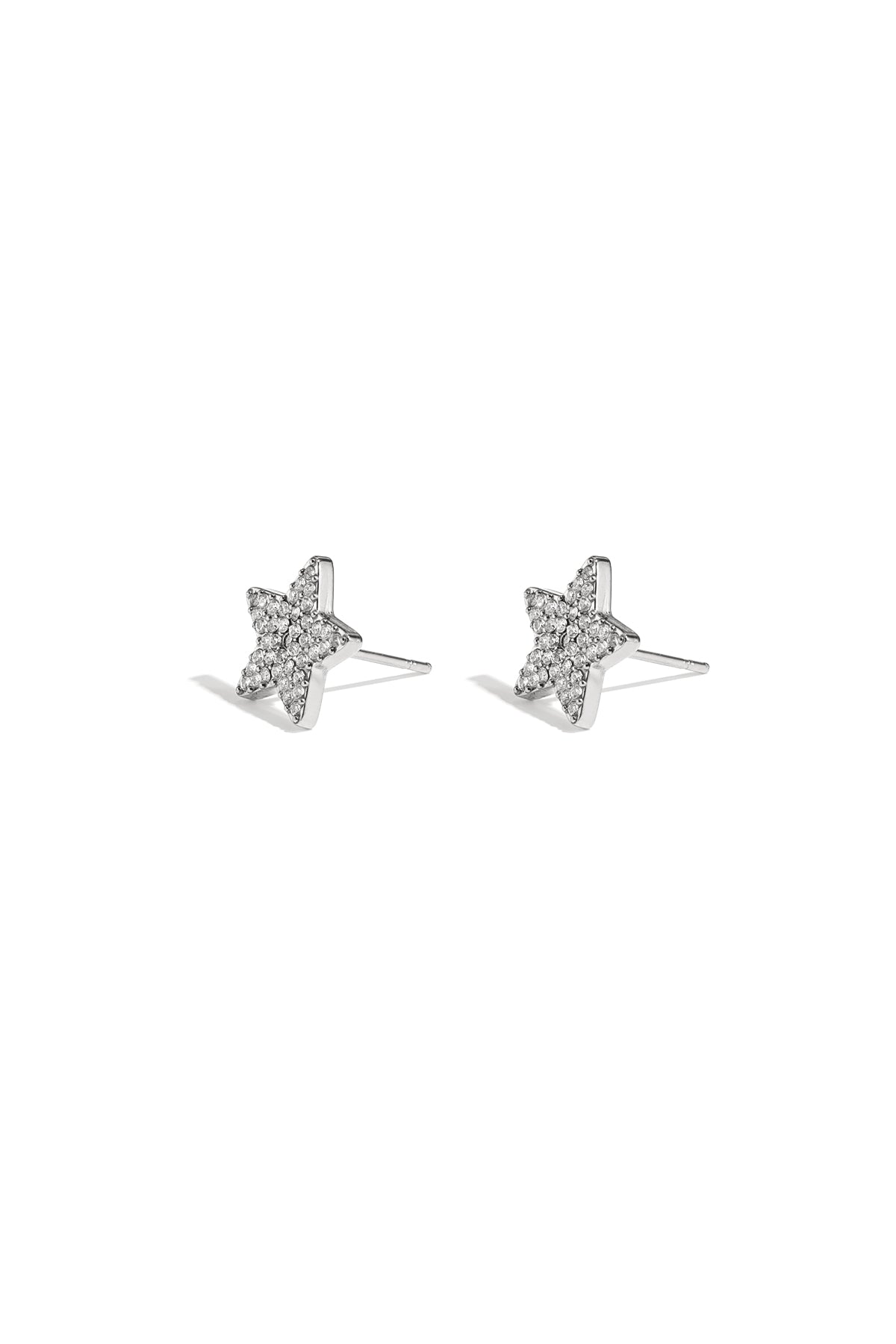 Puces d'oreilles pour femmes en acier inoxydable avec motif étoile – couleur or