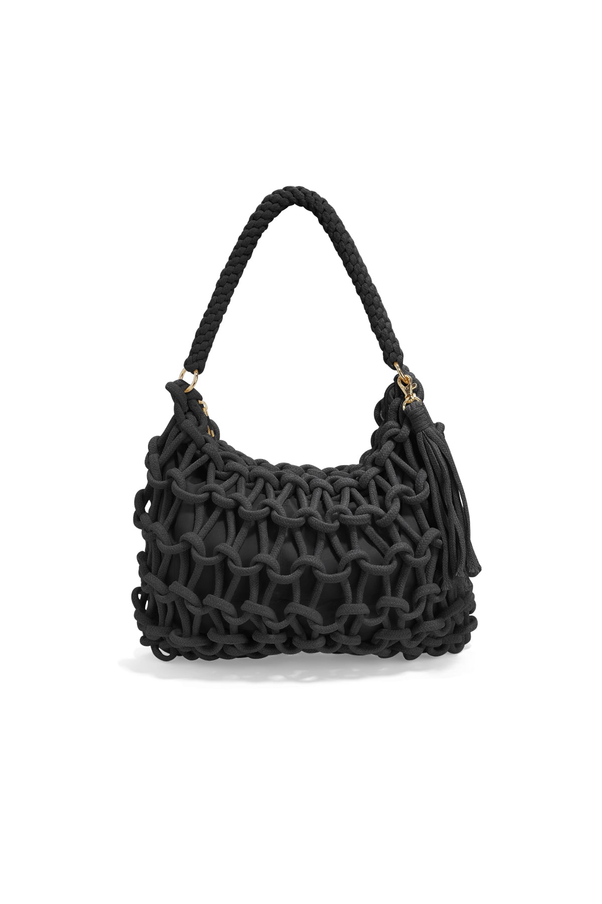 Sac de plage 100 % coton au design uni et détail tressé avec fermeture éclair