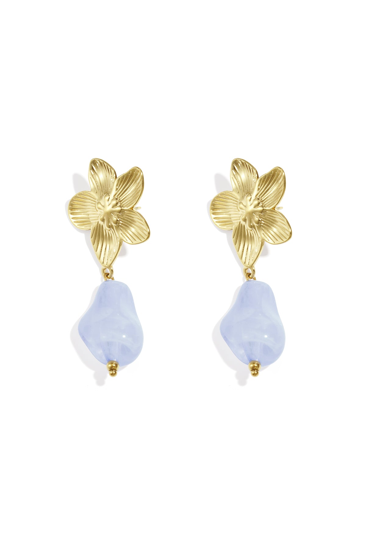 Women's Acrylic Flower Pattern Dangle Earrings – Multiple Colors