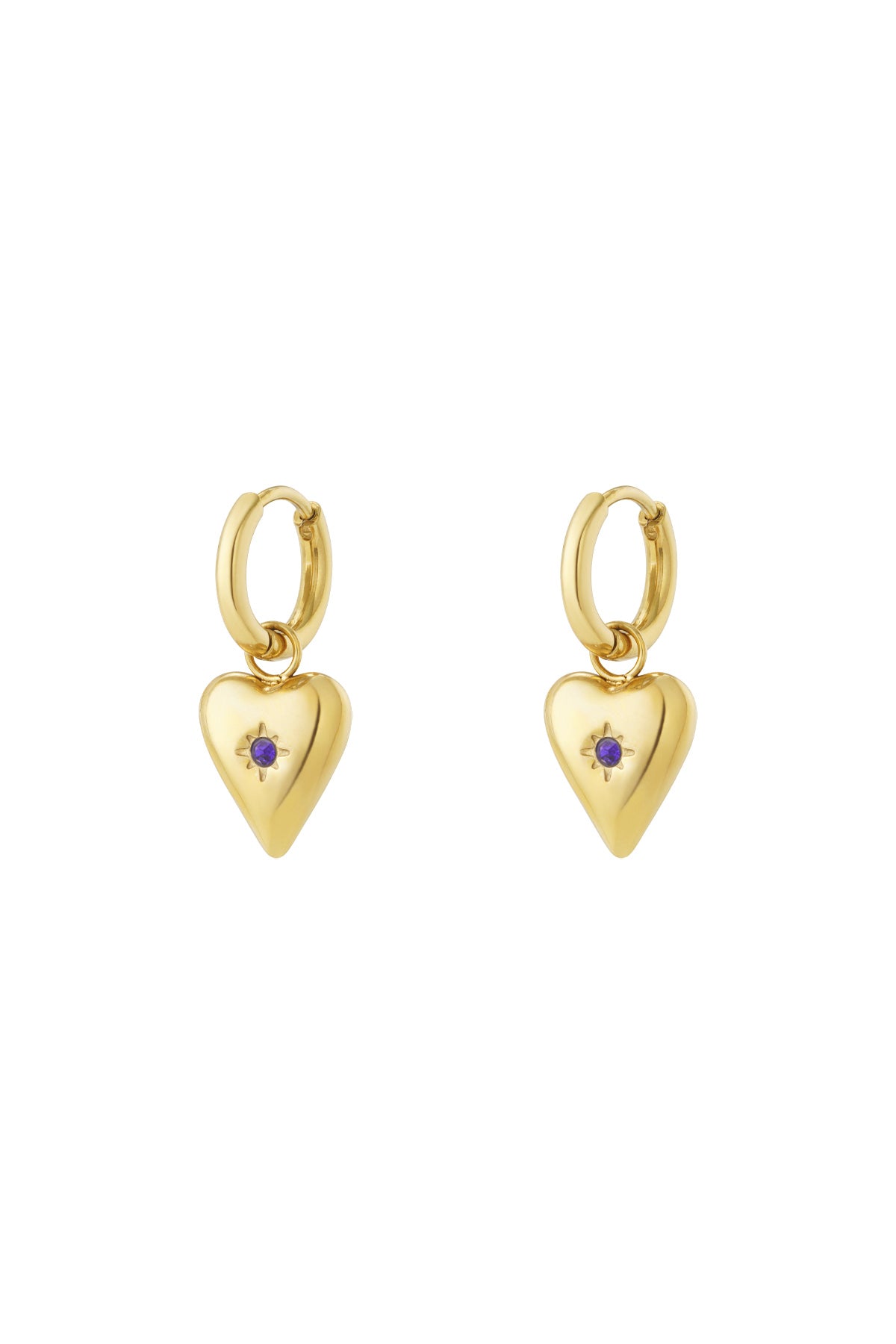 Boucles d'oreilles pendantes en acier inoxydable en forme de cœur pour femme – plusieurs couleurs – photo 14