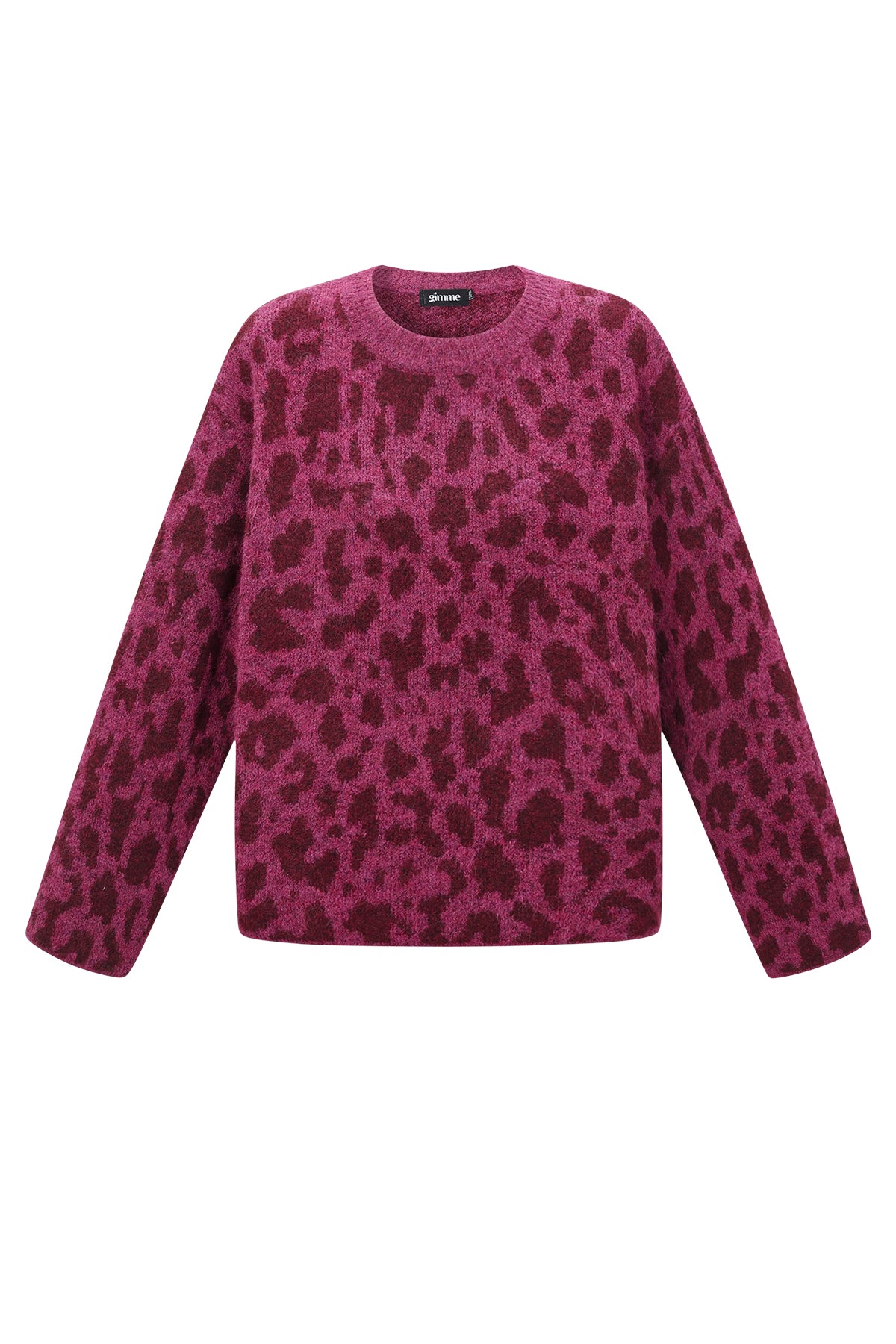 Pull en maille pour femme à imprimé léopard