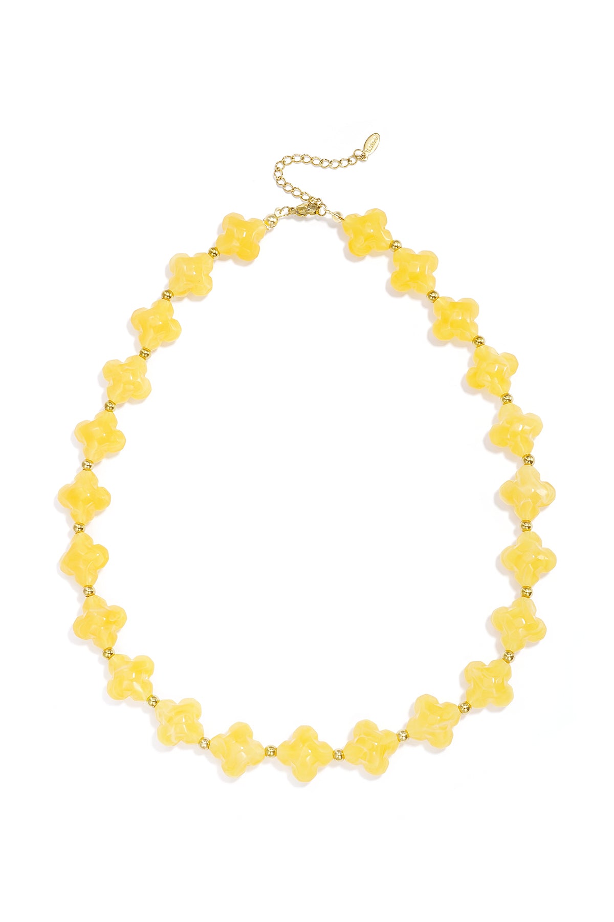 Kralenketting met klaver kraaltjes