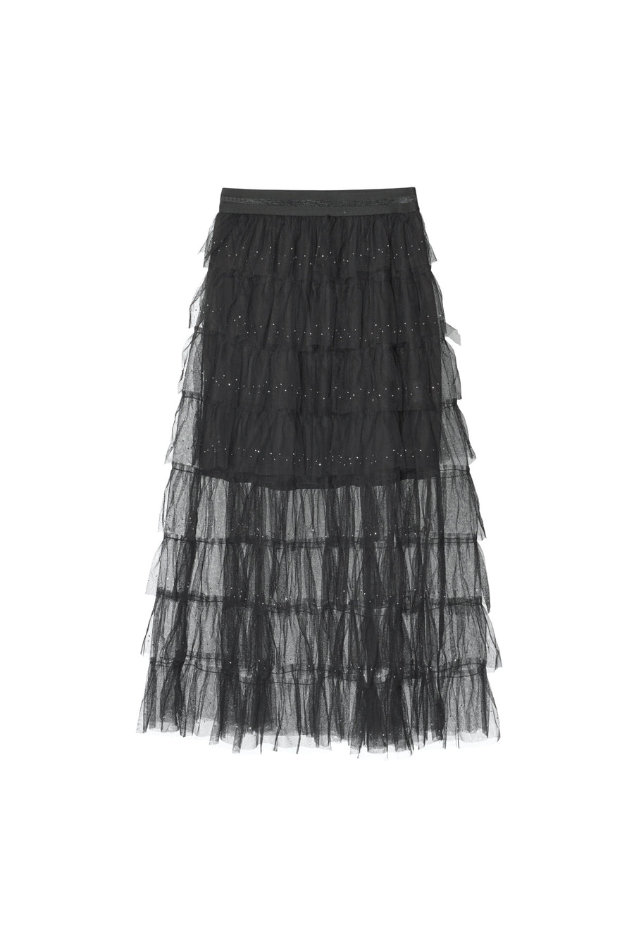 Jupe à volants femme – noir