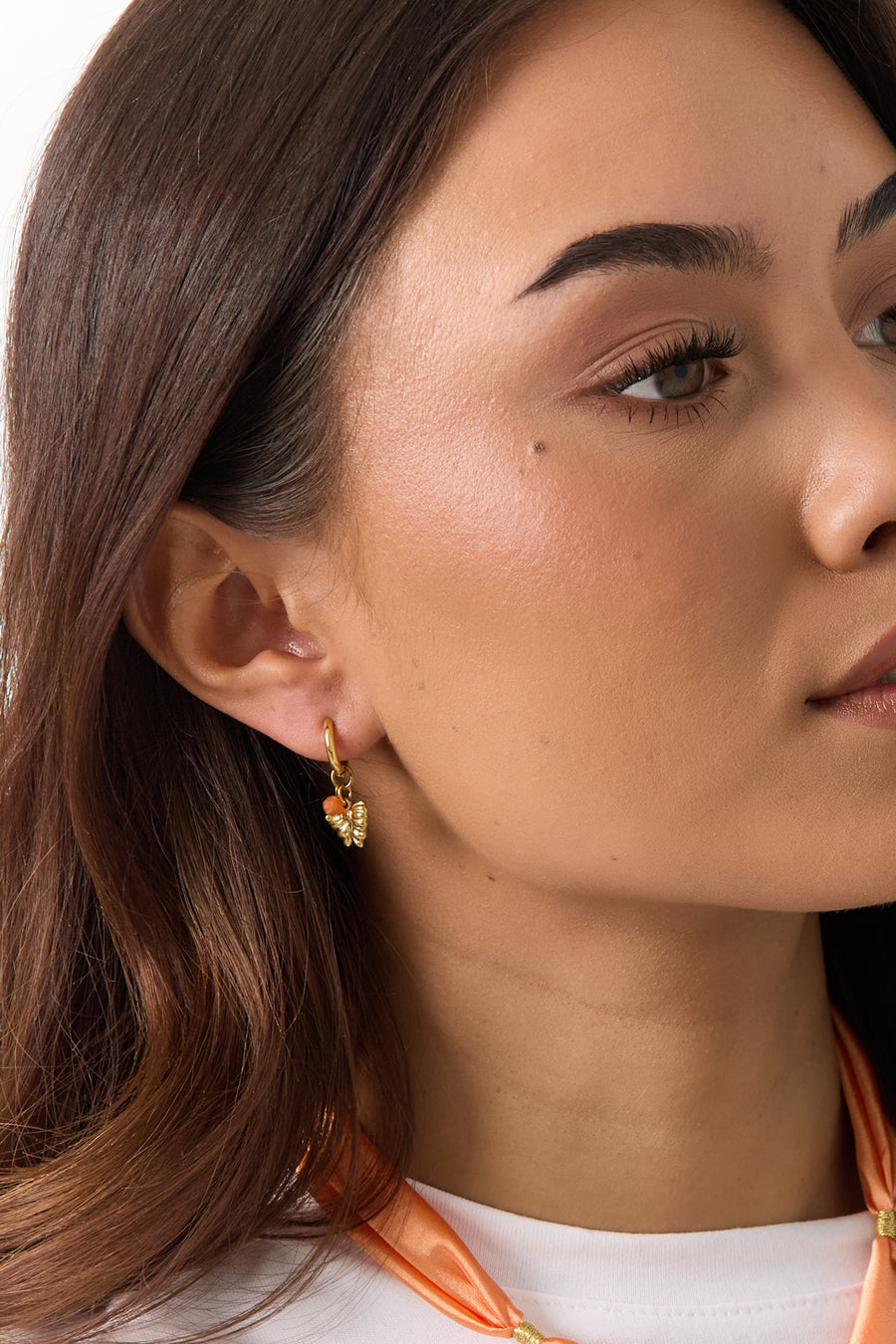 Boucles d'oreilles pendantes en acier inoxydable avec détail torsadé pour femme – plusieurs couleurs
