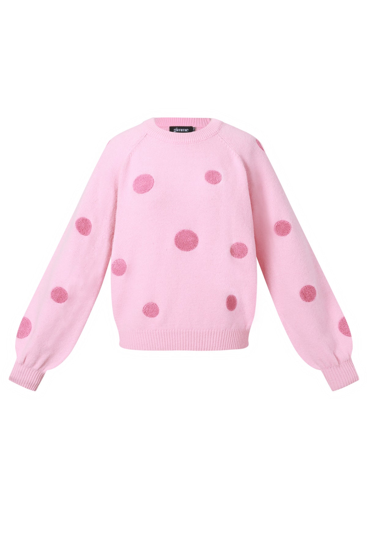 Dames gebreide trui van polyester met stippen – productfoto 11