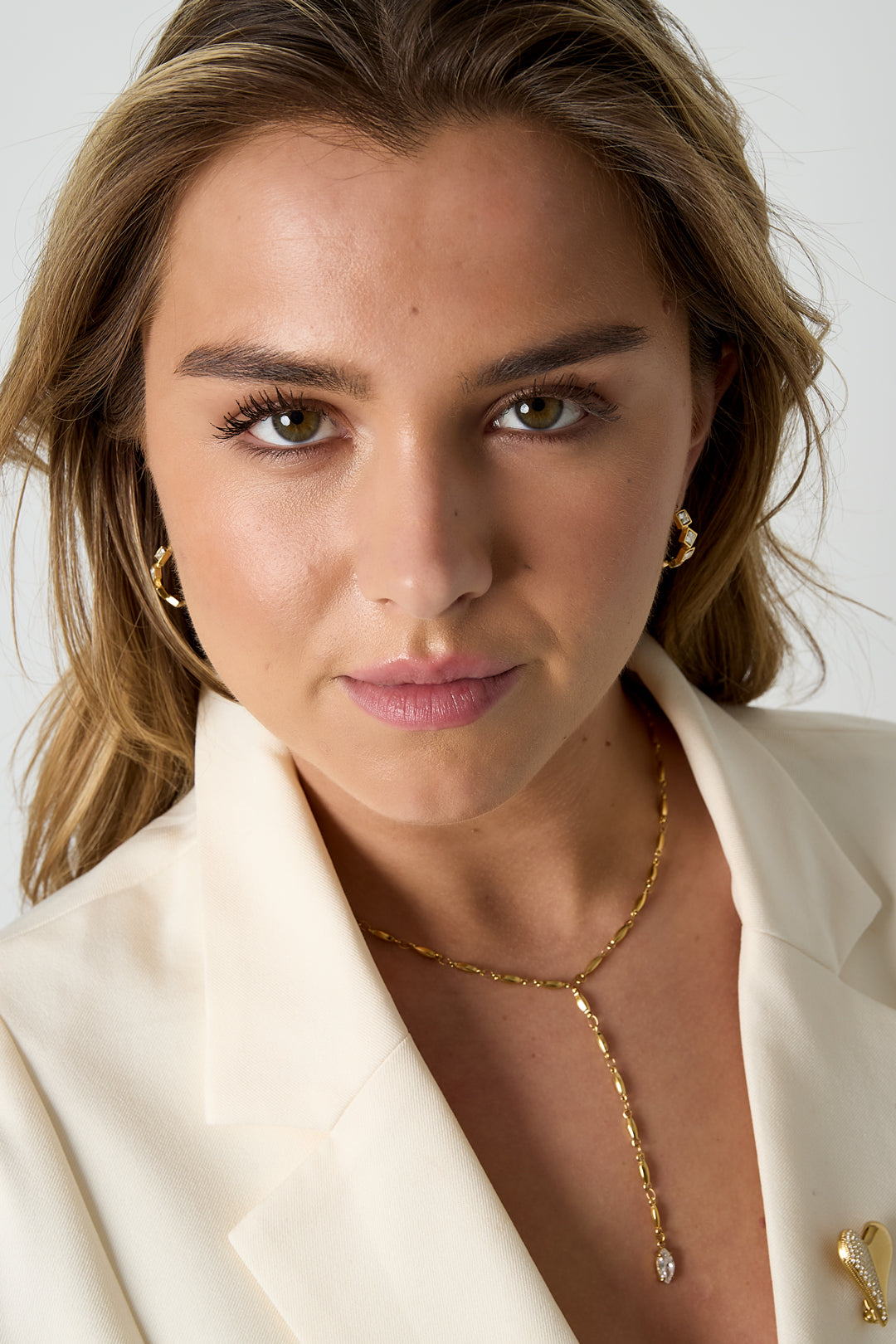 Stainless Steel Round Hoop Earrings for Women – Gold and Silver Tone – image 4